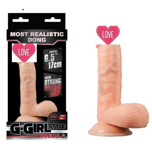 Gerçekci Damar Dokusu 17 Cm Dildo