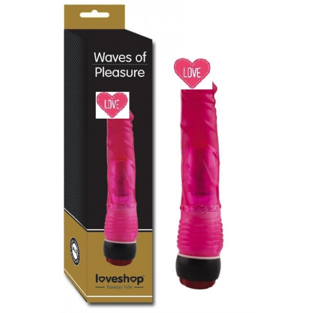 Love Shop 18 Cm Titreşimli Kırmızı Jel Vibratör