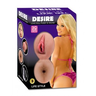 Desire Sarı Saçlı Titreşimli 3 İşlevli Şişme Manken