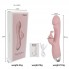 USB Şarjlı Çift Motorlu Klitorel Uyarıcı Özel Kıvrımlı Yapısı Klitoris Vibratör