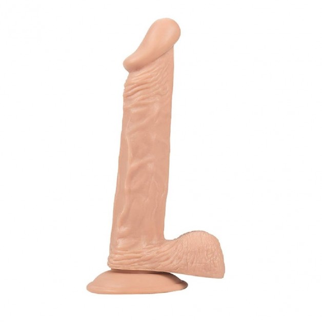 20 Cm 21 Cm Uzunluğunda Ten Renginde Testisli Dildo