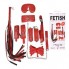 Fetish Serisi Kırmızı 7 Parça Deri Harika Fetiş Seti Fetish Serisi Kırmızı 7 Parça Deri Harika Fetiş Seti