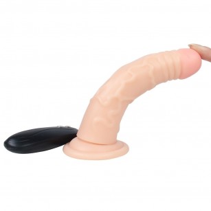 Cally 20 Cm Titreşimli Ten Görünümünde Dildo Cally 20 Cm Titreşimli Ten Görünümünde Dildo