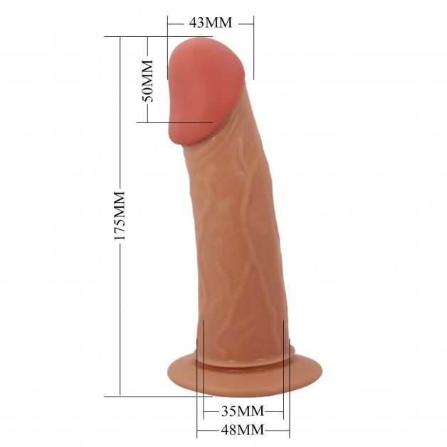 Girl Style Damarlı Testisli Dildo