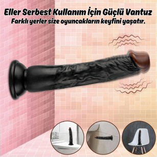 Girl Style 23 Cm Titreşimli Damarlı Testisli Dildo Girl Style 23 Cm Titreşimli Damarlı Testisli Dildo
