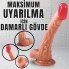 İnce Damarlı 21cm Testisli Gerçekçi Kalın Dildo