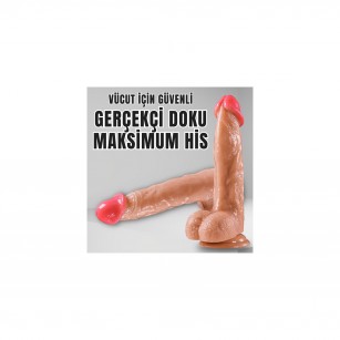 Gerçek Ten Görünümünde 23 Cm Dildo Gerçek Ten Görünümünde 23 Cm Dildo