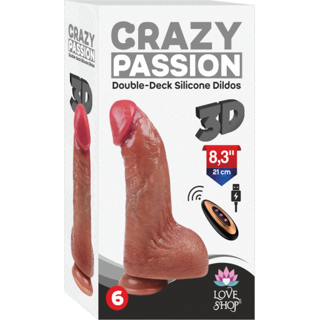 USB Şarjlı 20 cm Oynar Başlı İleri Geri Hareketli Titreşimli Dildo USB Şarjlı 20 cm Oynar Başlı İleri Geri Hareketli Titreşimli Dildo