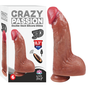 USB Şarjlı 20 cm Oynar Başlı İleri Geri Hareketli Titreşimli Dildo USB Şarjlı 20 cm Oynar Başlı İleri Geri Hareketli Titreşimli Dildo