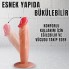 Büyük Güçlü Vantuzlu 19 CM 20 CM Realistic Dokuda Dildo