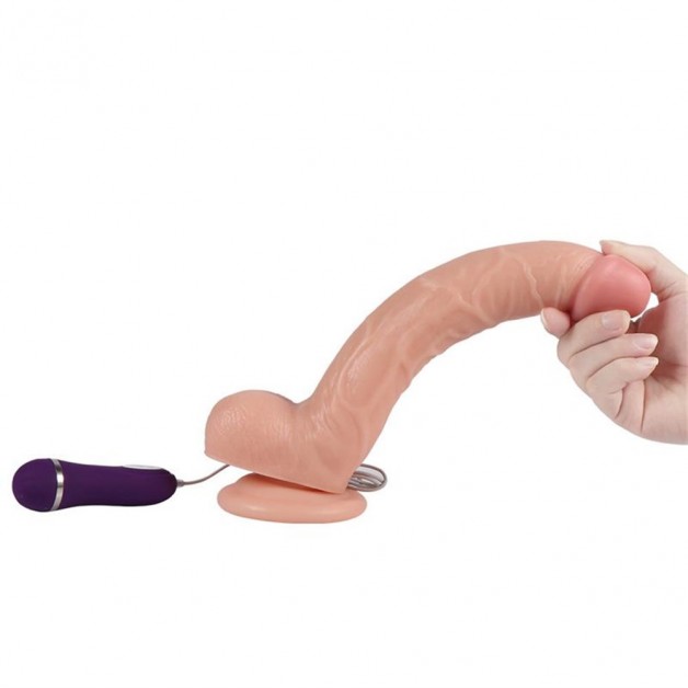 Gerçekçi Et Dokusu Titreşimli Dildo Vibratör Penis Gerçekçi Et Dokusu Titreşimli Dildo Vibratör Penis
