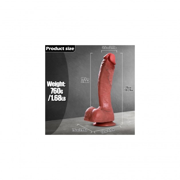 27 CM Süper Et Dokusu Dildo