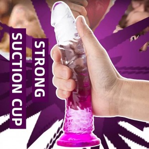 20 cm Vantuzlu Jel Doku Vajina Anal Dildo Penis 20 cm Vantuzlu Jel Doku Vajina Anal Dildo Penis
