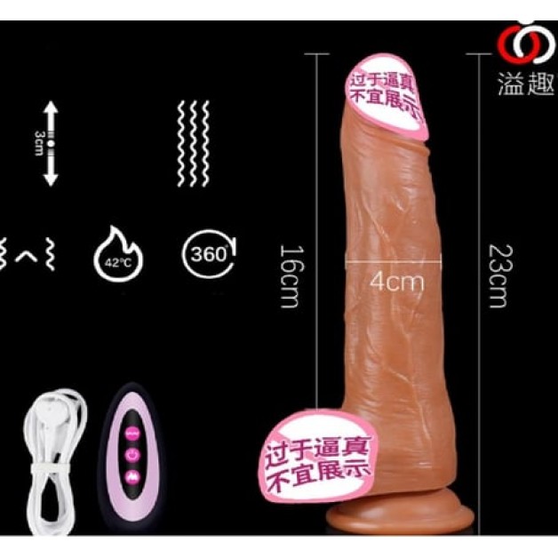 Kablosuz Hareketli Uzaktan Kumandalı Isıtmalı Dildo