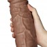 28 Cm Titreşimli Gerçekçi Kalın Dildo