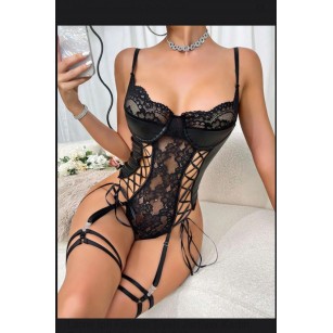 Dantel Tül Fantezi Jartiyer