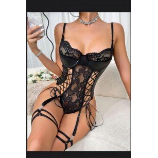 Dantel Tül Fantezi Jartiyer