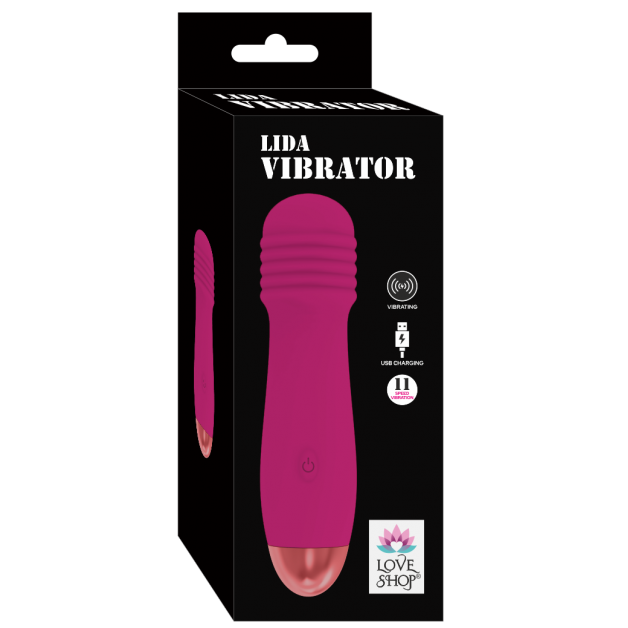 Pembe USB Şarjlı Masaj Vibratörü