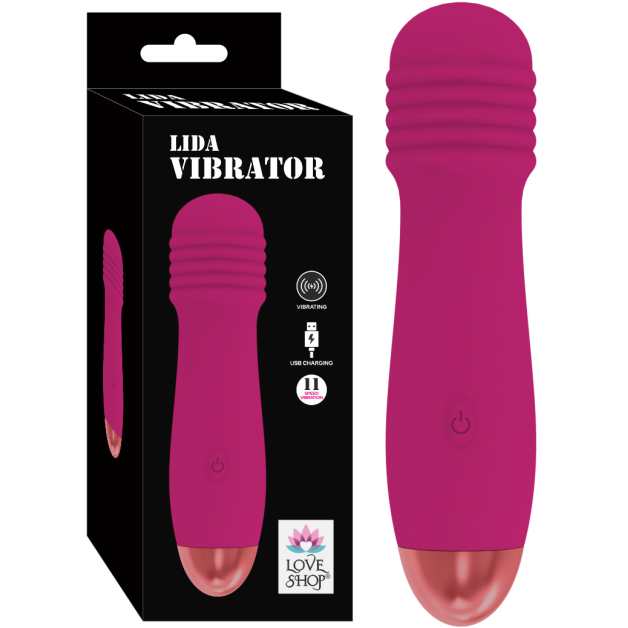 Pembe USB Şarjlı Masaj Vibratörü